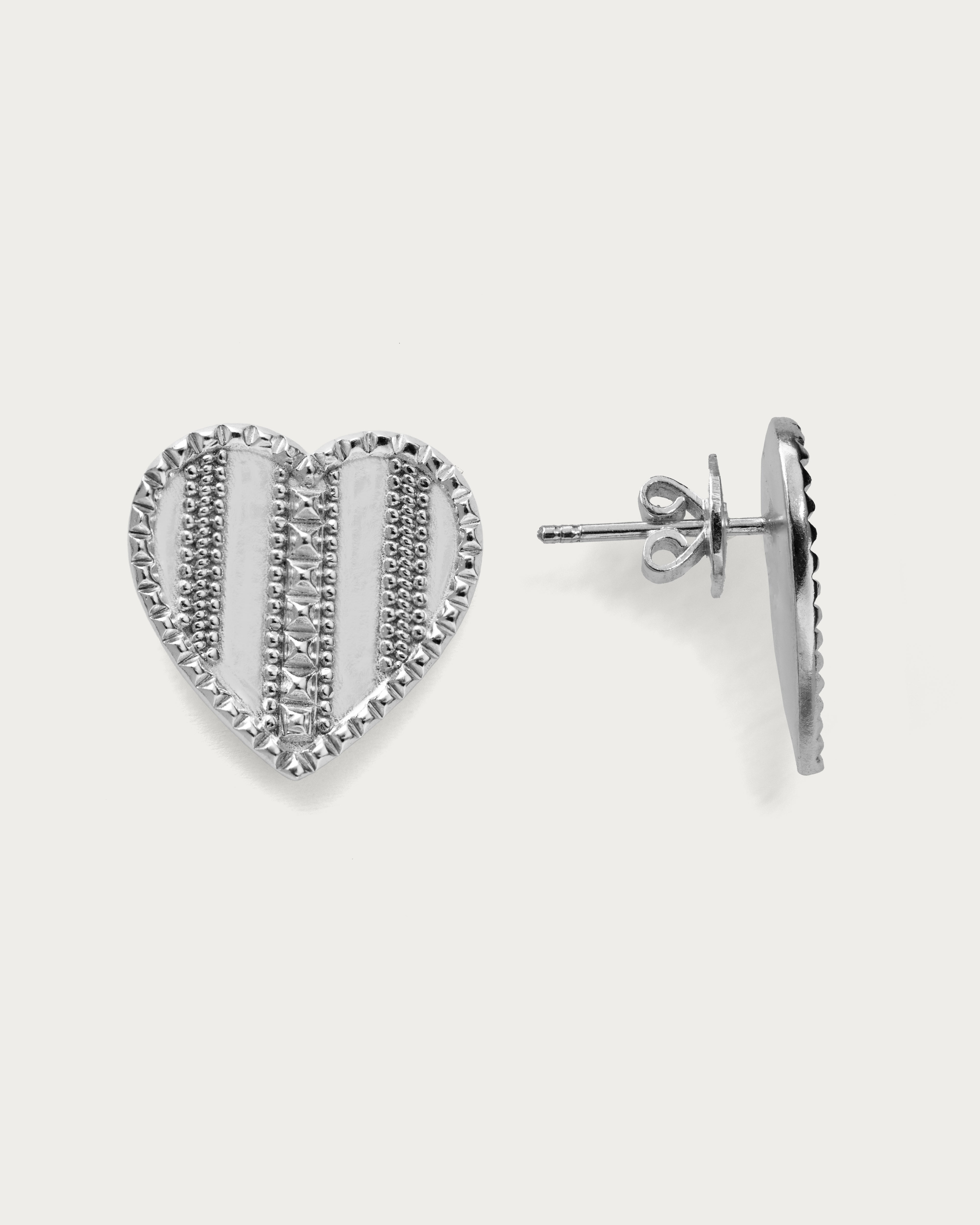 Heart Stud Earrings