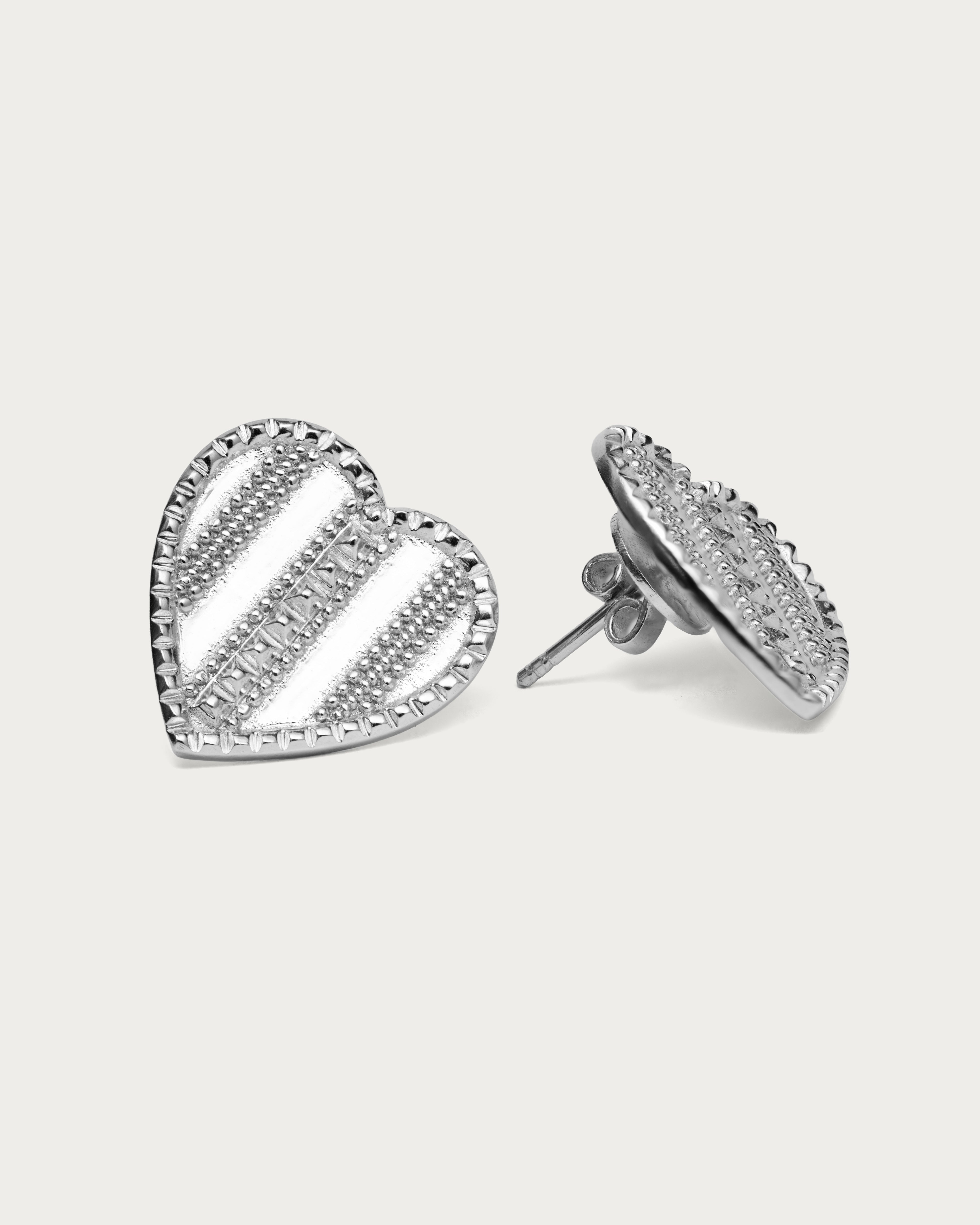 Heart Stud Earrings