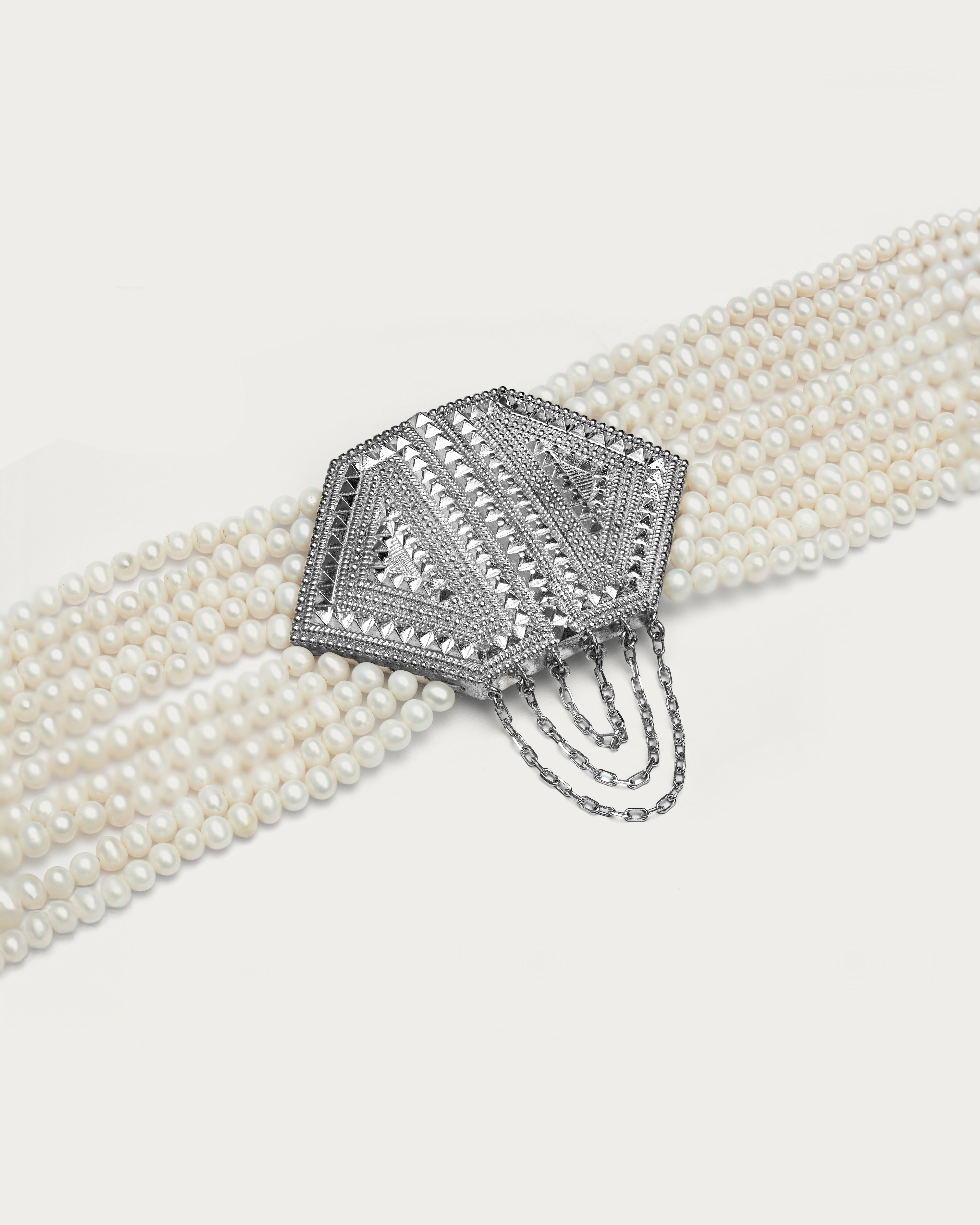 Pearl & Silver Choker