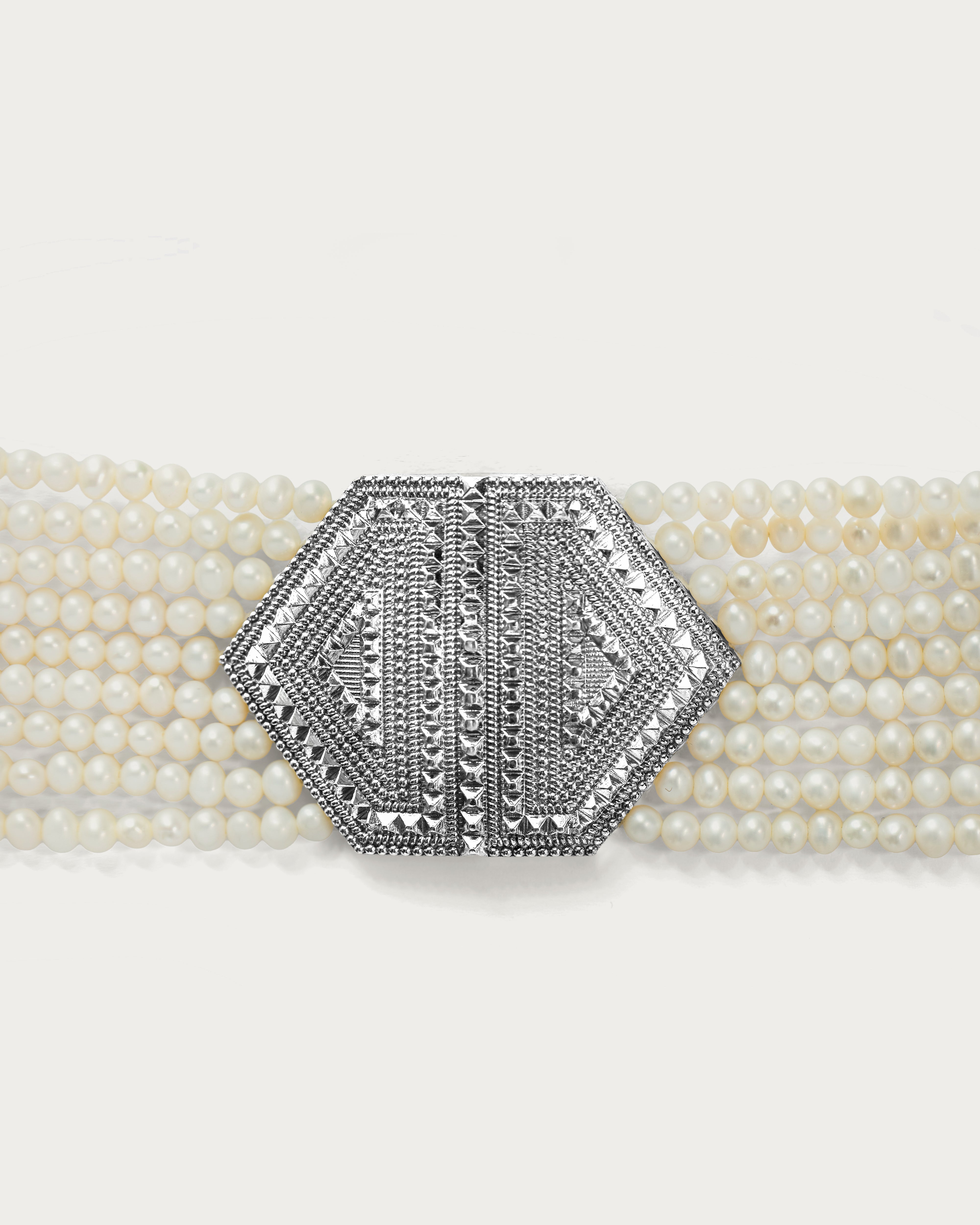 Pearl & Silver Bracelet