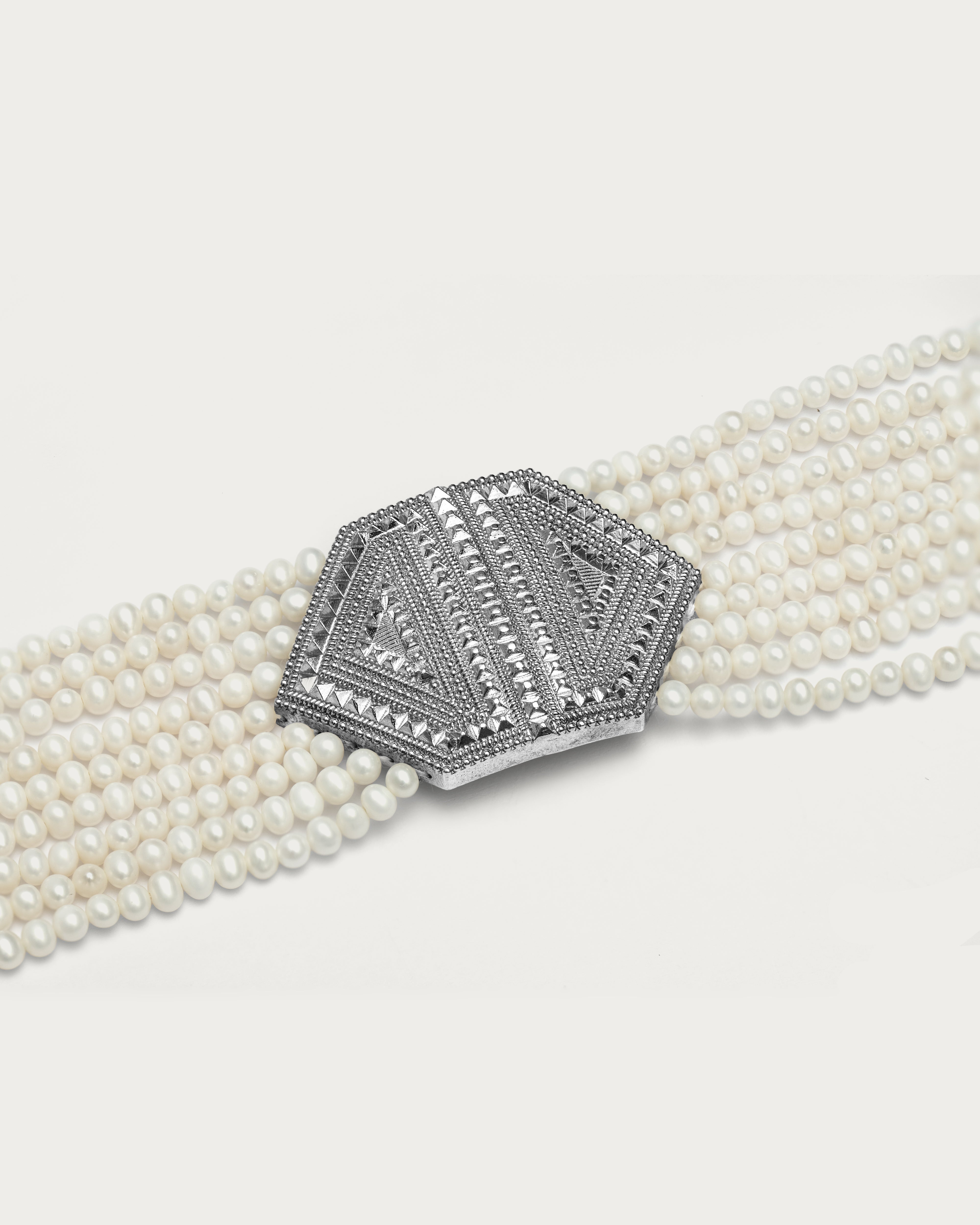 Pearl & Silver Bracelet