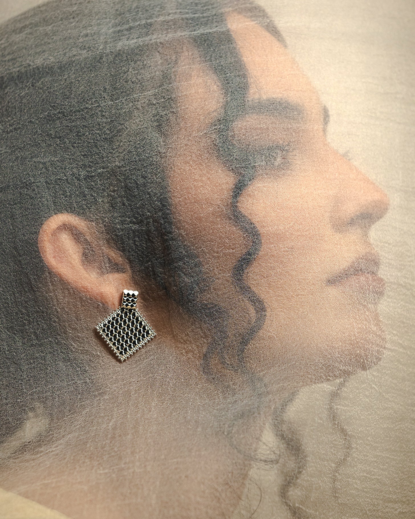 Qurd Al Hail Al Murabba Earrings